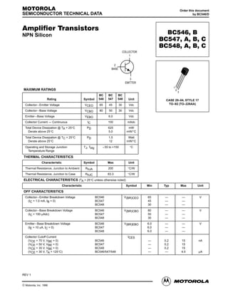 Bc548 | PDF