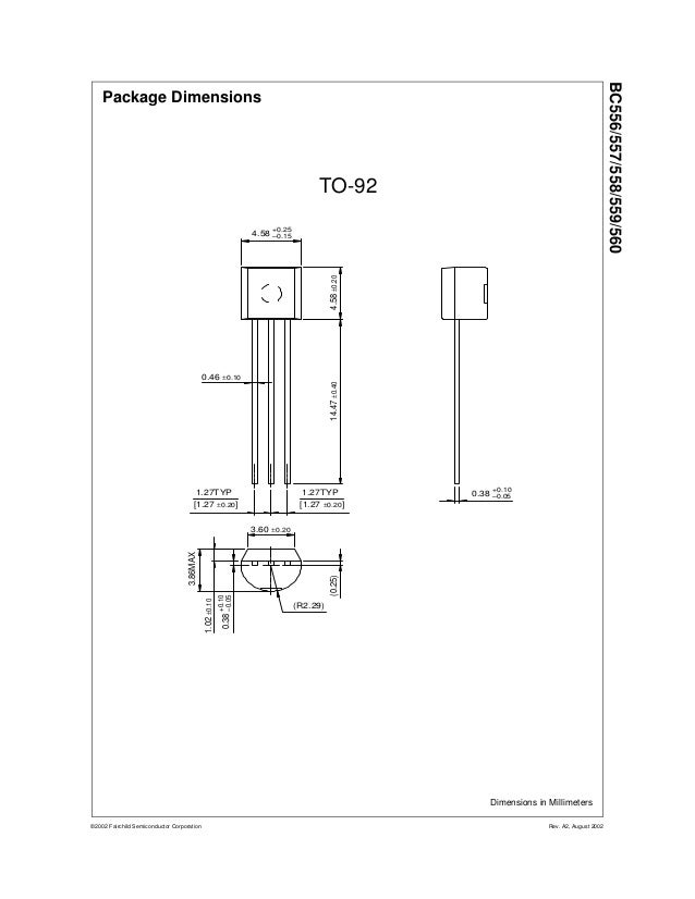 BC556/BC557/BC558/BC559/BC560 Transistor data sheet