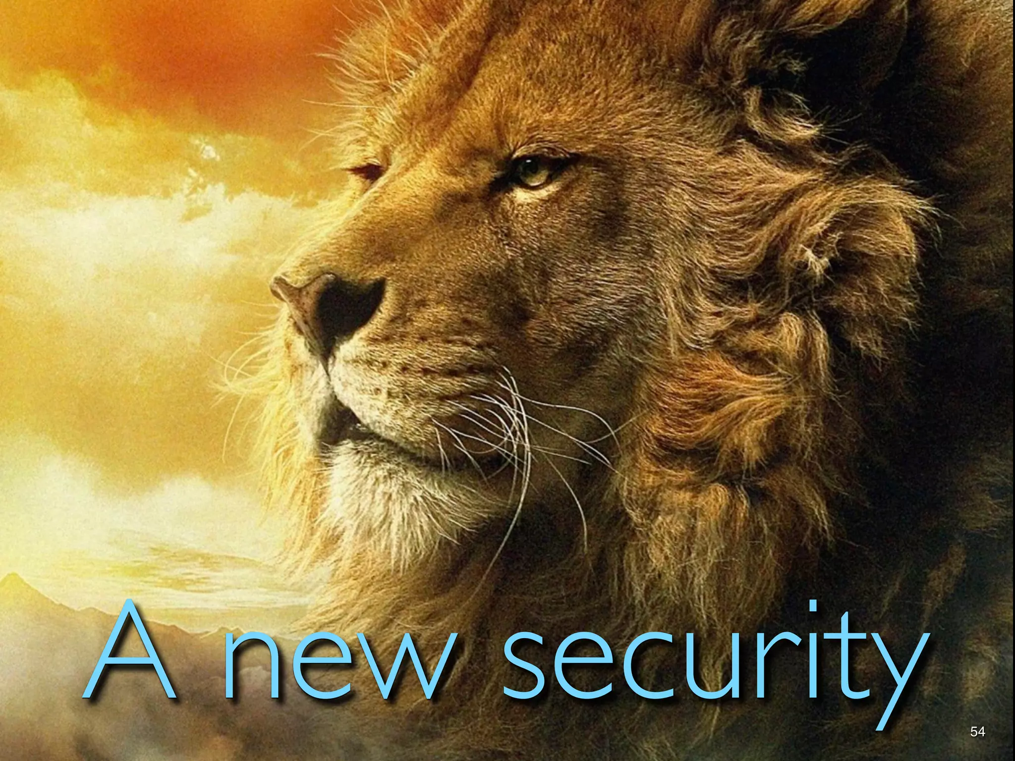 A new security   54
 