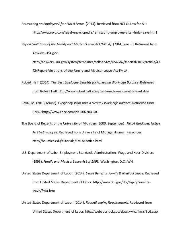 FMLA Final Paper EL
