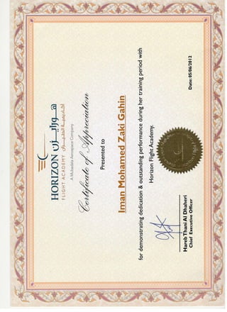 Internship-Horizon Academy certificate