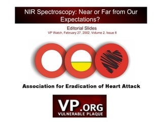 Editorial Slides
VP Watch, February 27, 2002, Volume 2, Issue 8
NIR Spectroscopy: Near or Far from Our
Expectations?
 