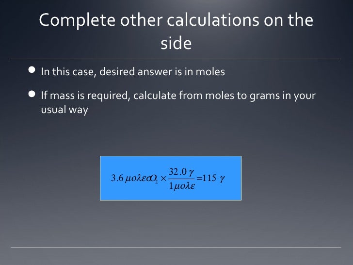 Before, Change, After (BCA) Tables for Stoichiometry