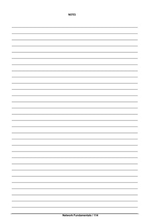 Network Fundamentals / 114
NOTES
 