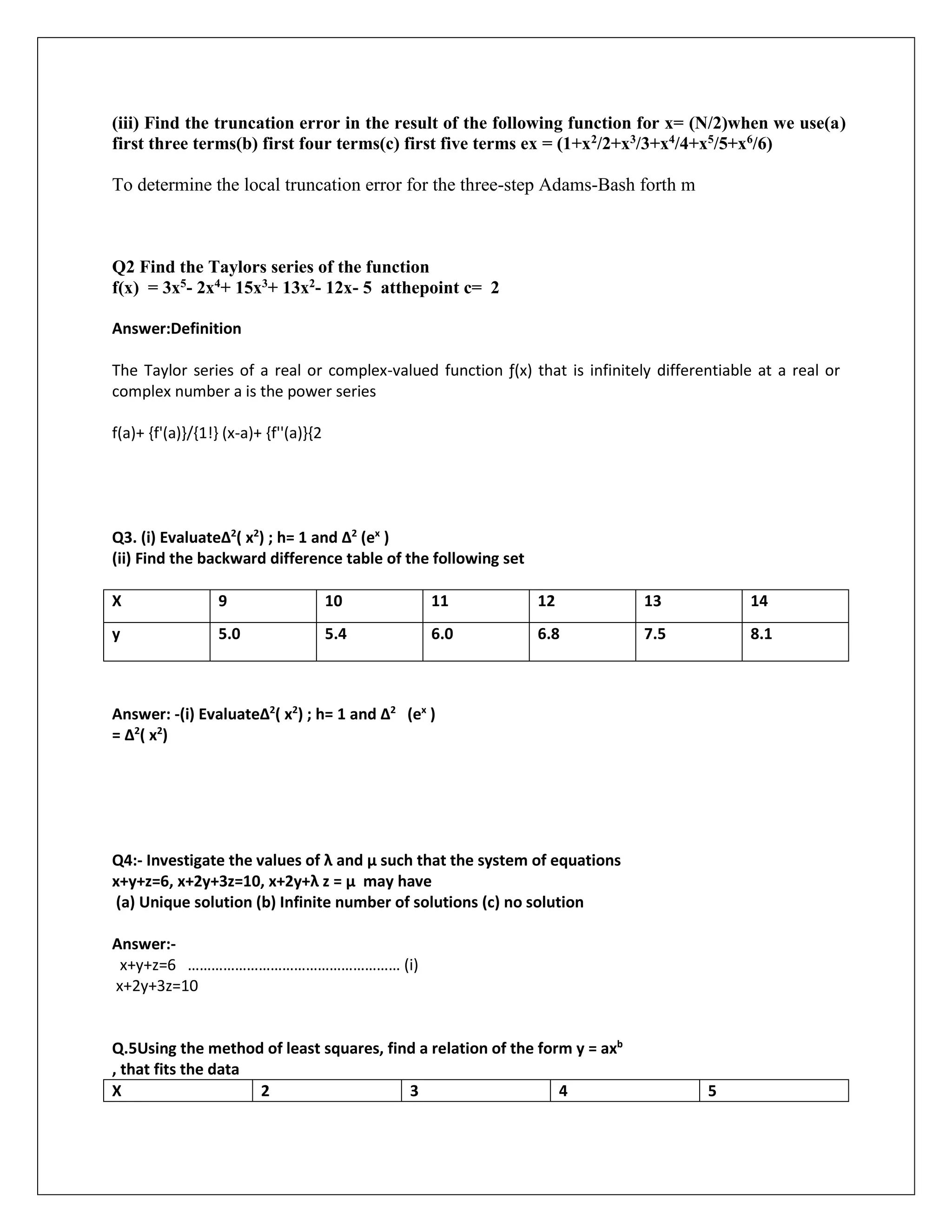 Bca3010 computer oreineted numerical methods | DOCX