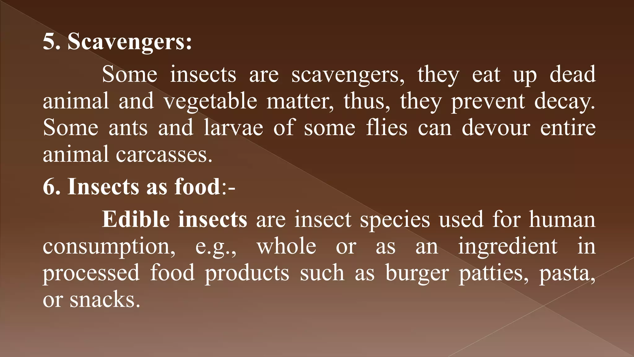 economic importance of insects | PPTX
