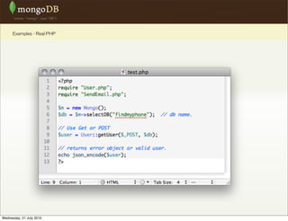 Examples - Real PHP




Wednesday, 21 July 2010
 