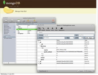 Mongo Hub GUI




Wednesday, 21 July 2010
 