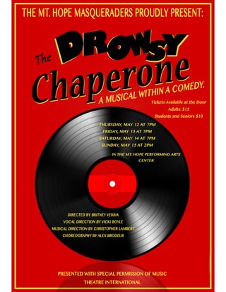 Drowsy Chaperone Poster