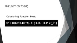 FP(FUNCTION POINT)
 