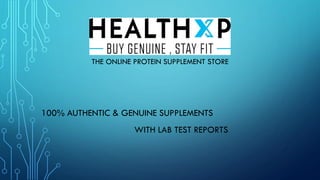 THE ONLINE PROTEIN SUPPLEMENT STORE
100% AUTHENTIC & GENUINE SUPPLEMENTS
WITH LAB TEST REPORTS
 
