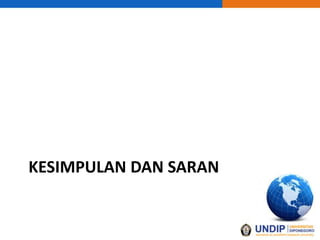 KESIMPULAN DAN SARAN
 