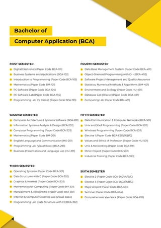 BCA Placement Brochure | Batch of 2016 | PDF