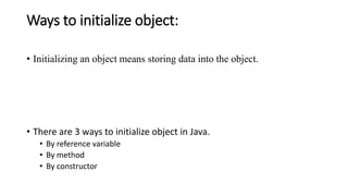 BCA Class and Object.pptx | Programming Languages | Computing