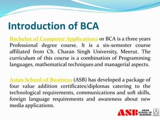 BCA Courses | PPTX