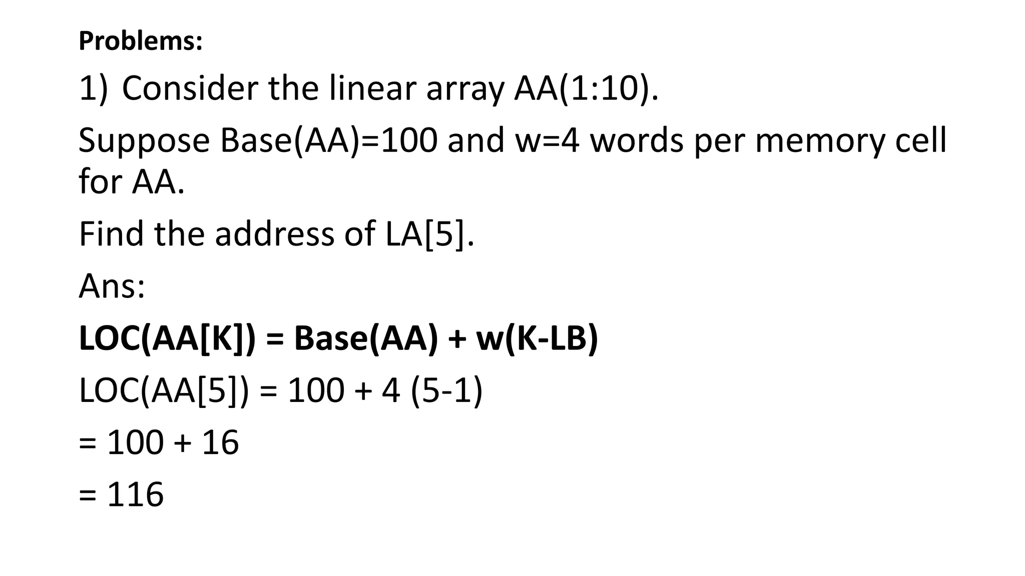 BCA DATA STRUCTURES LINEAR ARRAYS MRS.SOWMYA JYOTHI | PDF | Programming ...