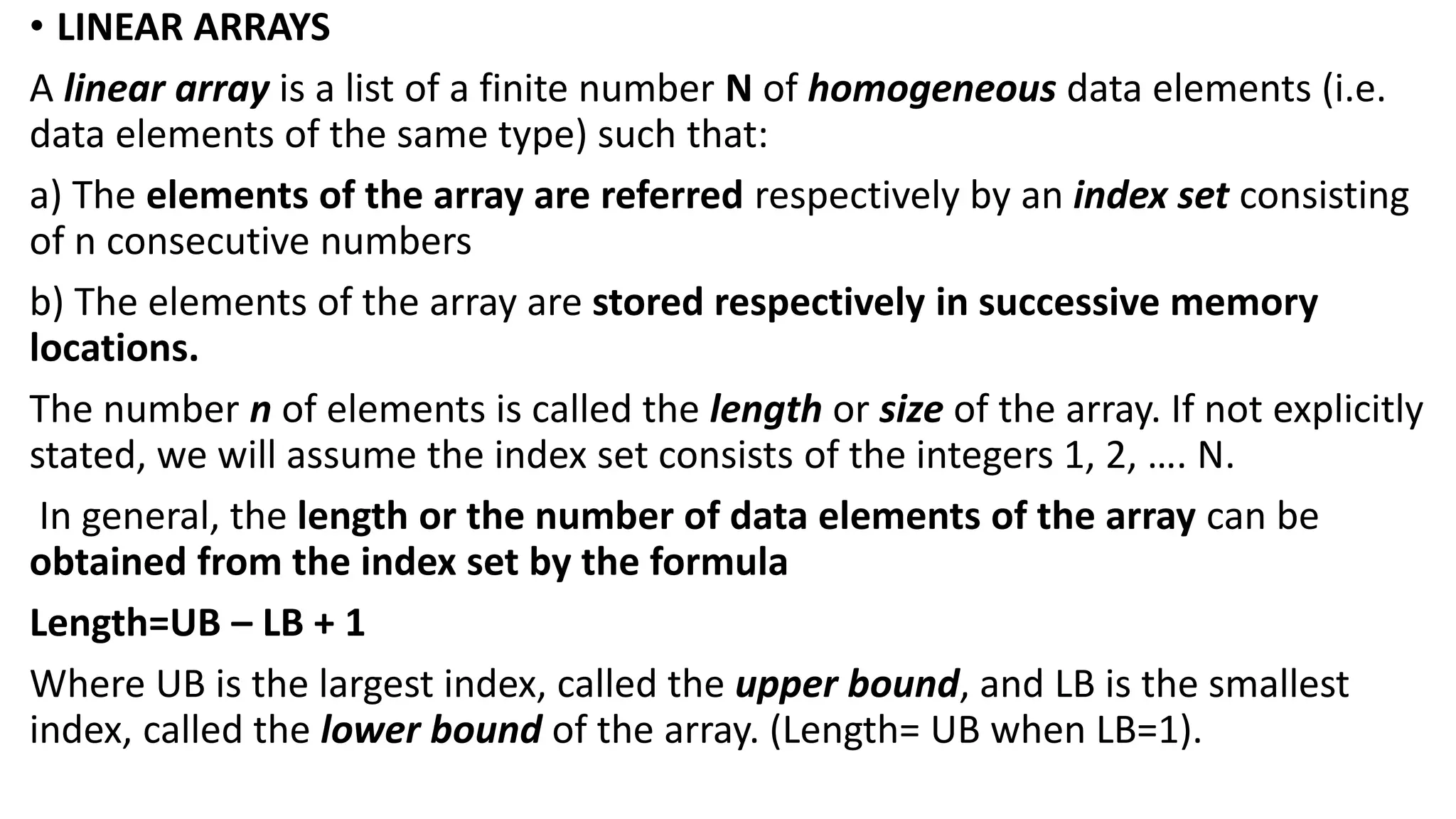 BCA DATA STRUCTURES LINEAR ARRAYS MRS.SOWMYA JYOTHI | PDF | Programming ...