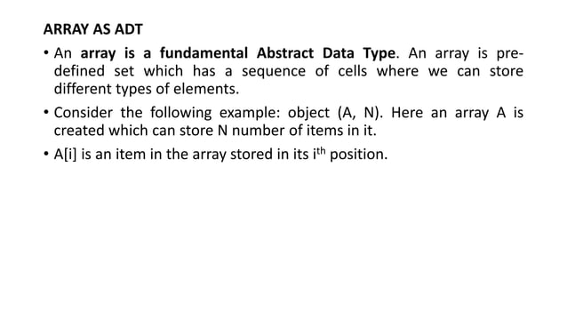 BCA DATA STRUCTURES LINEAR ARRAYS MRS.SOWMYA JYOTHI | PDF | Programming ...