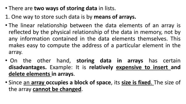 Bca data structures linked list mrs.sowmya jyothi | PDF