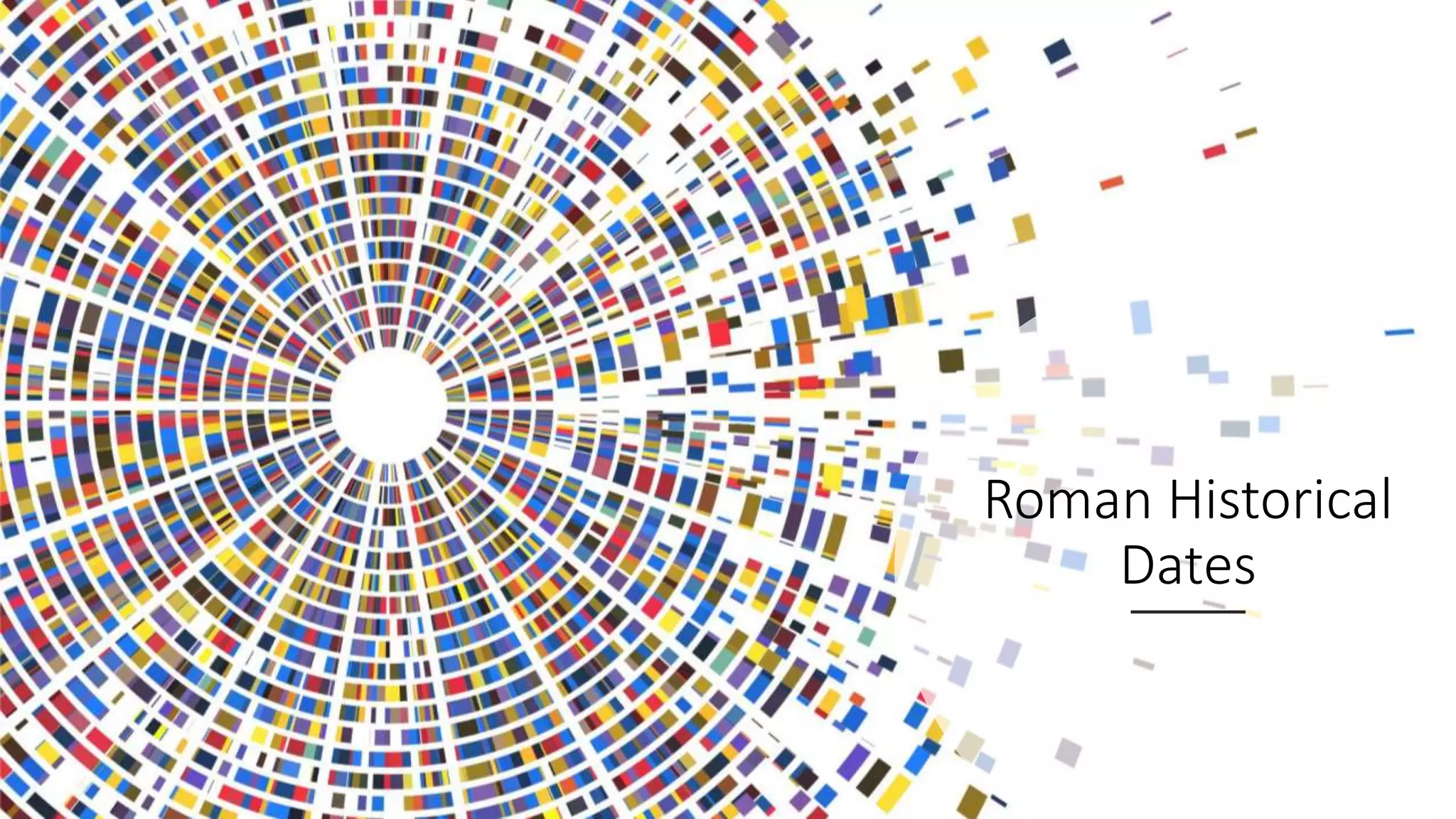 Bc ad ce bce roman history dates PPT