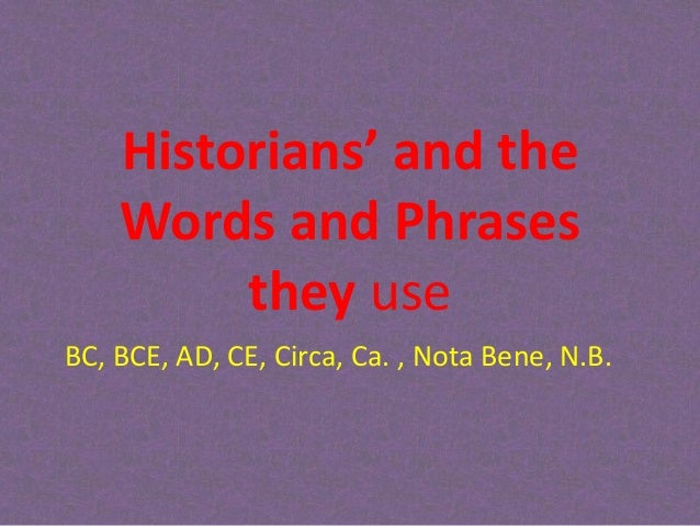 BC and AD