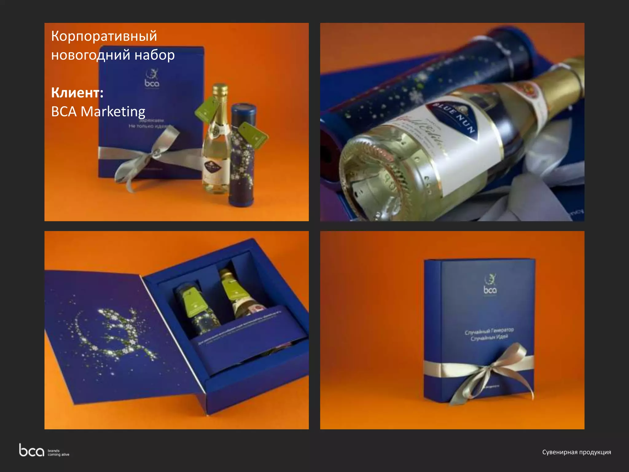 Сувенирная продукция 
Корпоративный 
новогодний набор 
Клиент: 
BCA Marketing 
 
