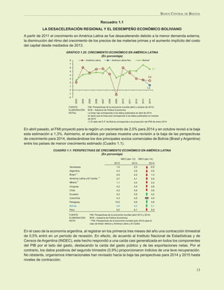 Informe de Política Monetaria - octubre de 2014