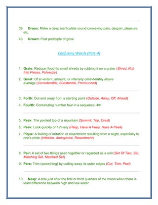 Bcb 500 confusing words by hemal jamiul hasan [www.onlinebcs.com] | PDF
