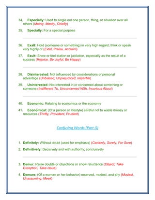 Bcb+500+confusing+words+by+hemal+jamiul+hasan [www.itmona.com] | PDF