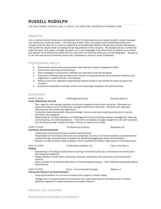 RussRudolph Resume_Project List | PDF