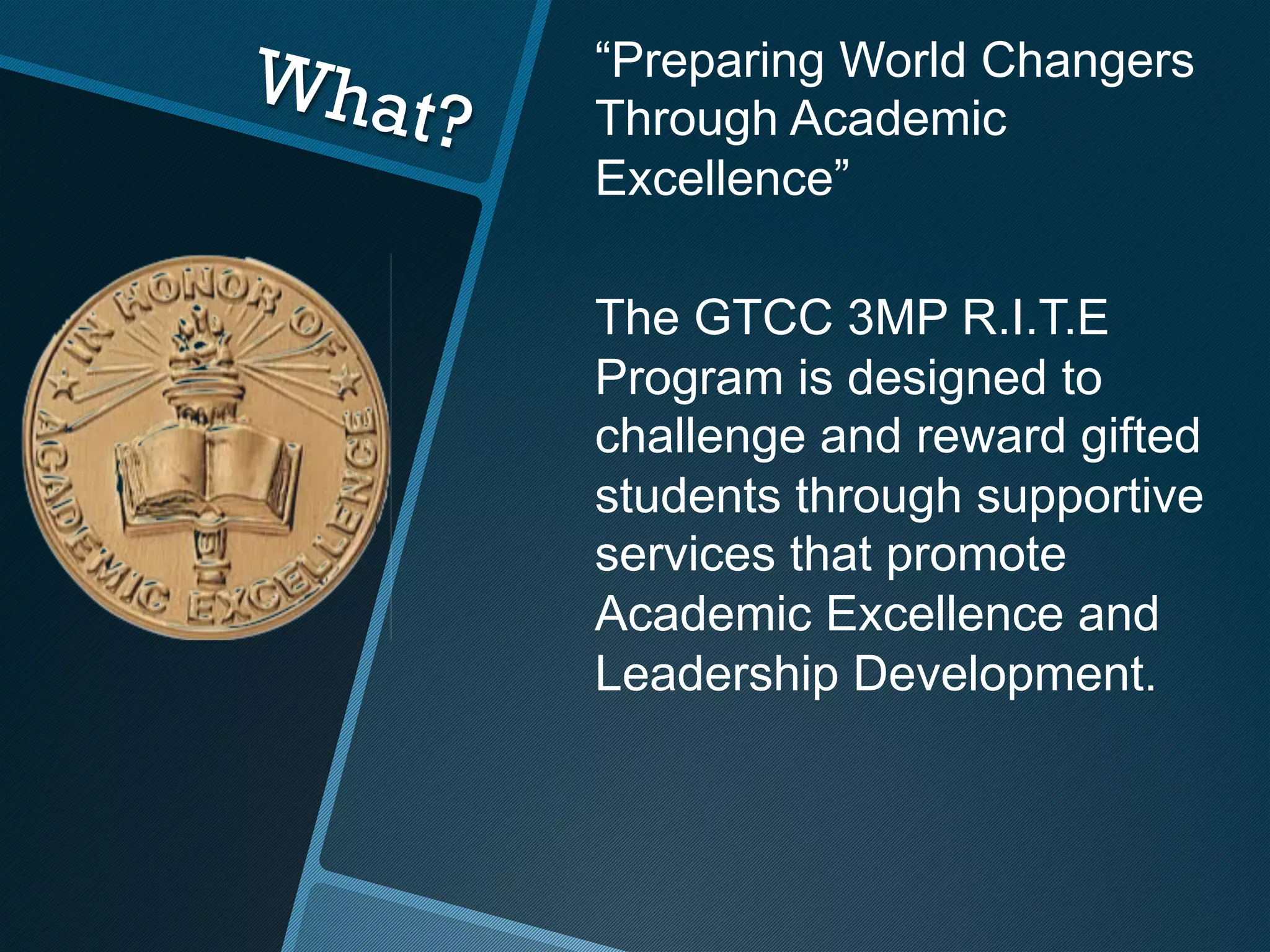 GTCC MMI RITE Program PPT PDF College Education Education