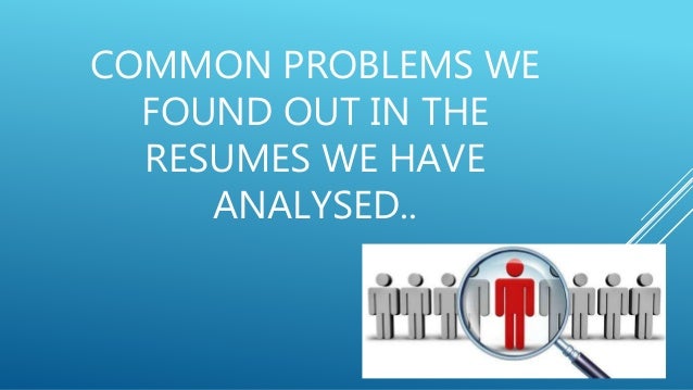 candidates resumes