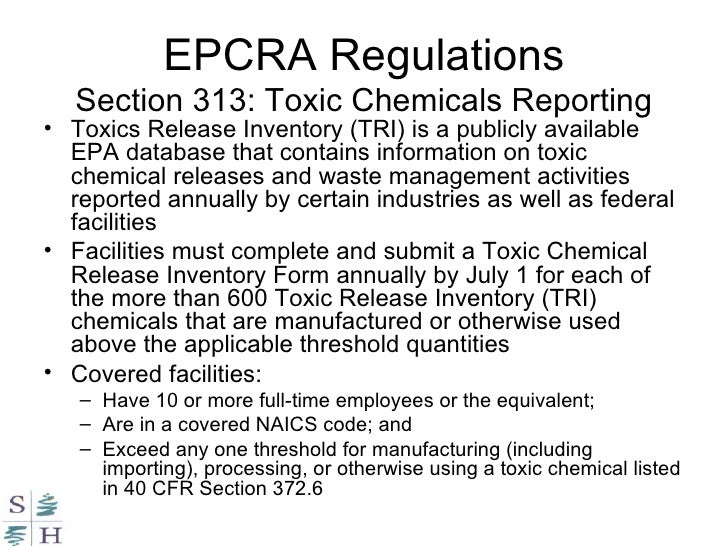 Hazardous Substances Laws and Regulations