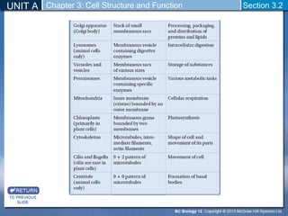 Biology 12 - Section 3-2 Cell Organelles | PPT