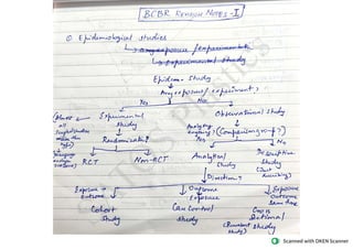 BCBR Basic Course in Biomedical  Research exam notes for studying before exam easily 