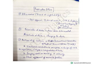 BCBR Basic Course in Biomedical  Research exam notes for studying before exam easily 