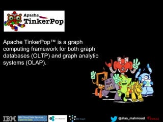@alaa_mahmoud
Apache TinkerPop™ is a graph
computing framework for both graph
databases (OLTP) and graph analytic
systems (OLAP).
 