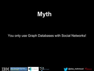 @alaa_mahmoud
You only use Graph Databases with Social Networks!
Myth
 
