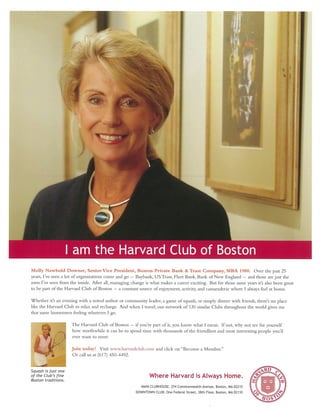 Harvard Club Ad Campaign