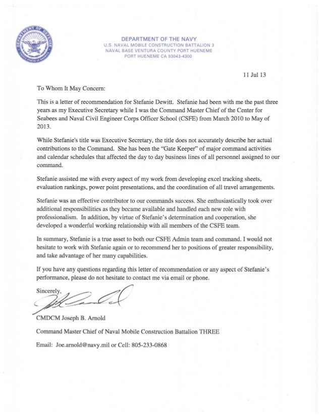 Letter Of Recommendation For Army Retention Letter Of Recommendation For Army Retention