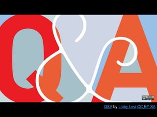 Q&A by Libby Levi CC BY-SA
 