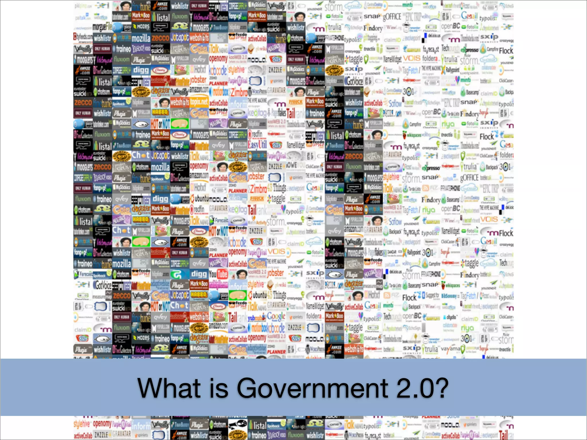 What is Government 2.0?
 