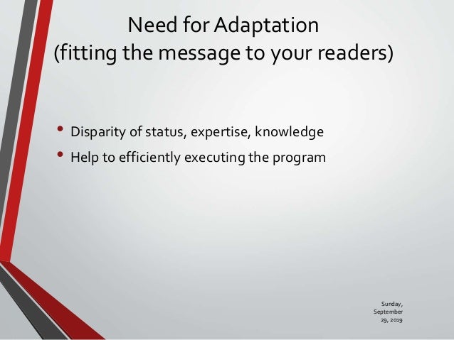 define activity adaptation