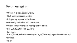 Writing process and an introduction to Business Messages | PPTX