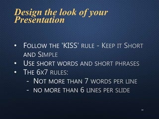 Guidelines To Presentation skills | PPTX