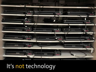 It’s not technology
 