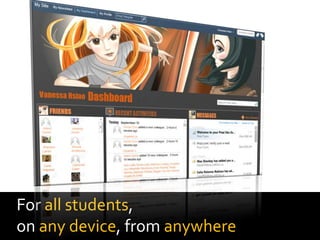 For all students,
on any device, from anywhere
 