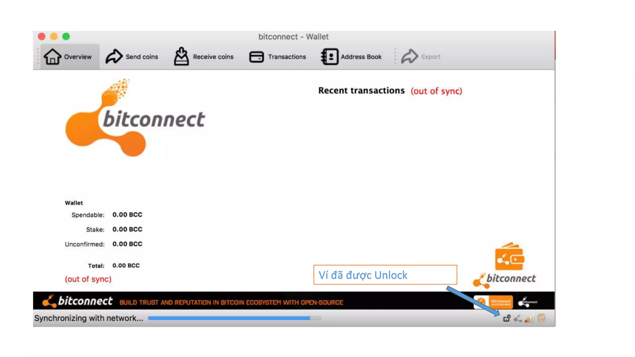 Ví đã được Unlock
 