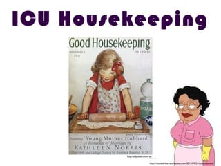 ICU Housekeeping
http://allposters.com.au
http://mooselicker.wordpress.com/2012/09/24/continuations/
 