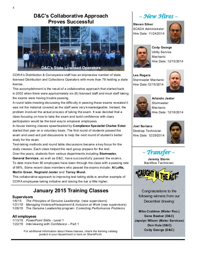 new employee newsletter